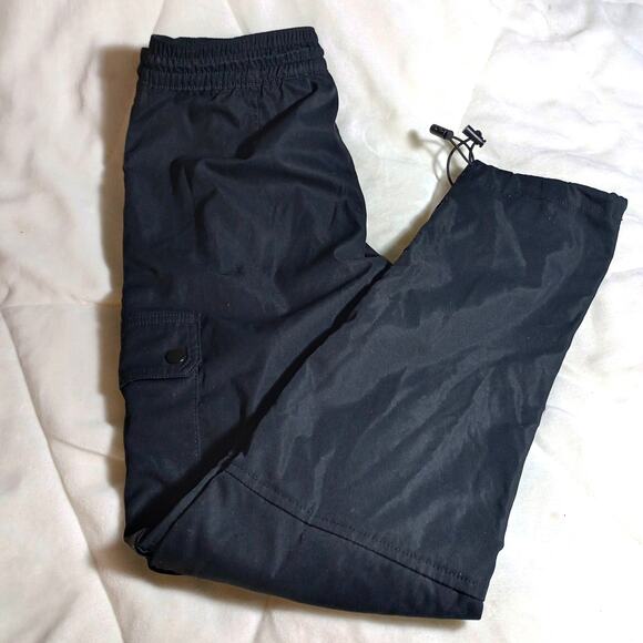 Akademiks Men Jogger Cargo Pull On Pants Black - Picture 1 of 10